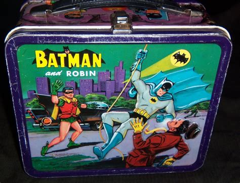 metal batman lunch box tv knobs|batman lunchbox 1966 for sale .